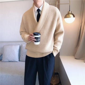 Solid Color Draping Loose Cool Wind Casual Sweater Coat