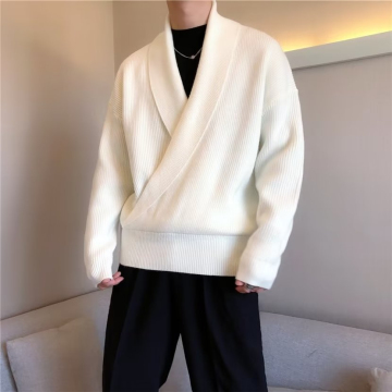 Solid Color Draping Loose Cool Wind Casual Sweater Coat