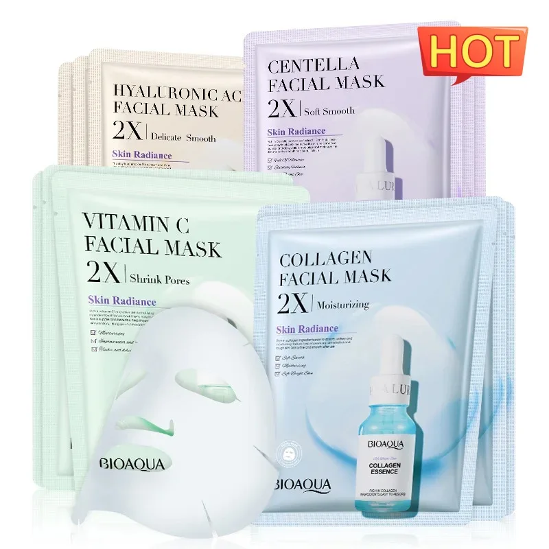Collagen Face Mask Moisturizing Firming Sheet Hyaluronic Acid Facial