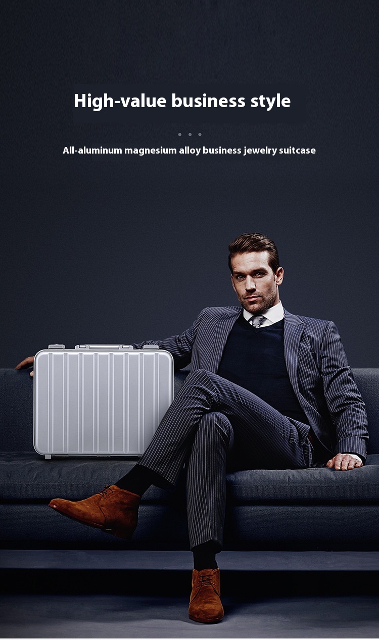 صندوق مجوهرات محمول من سبائك الألمنيوم