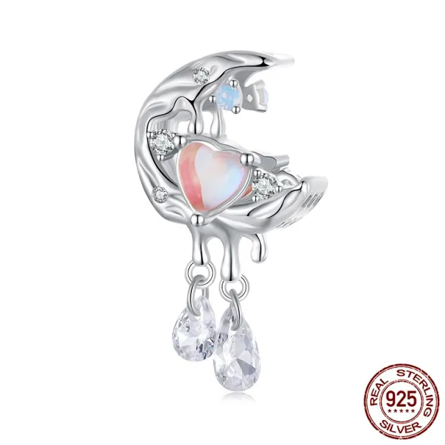 Moonlight Beaded Diy Bracelet 925 Silver Bead Ornament Accessories Pendant - Shop at LoveMi