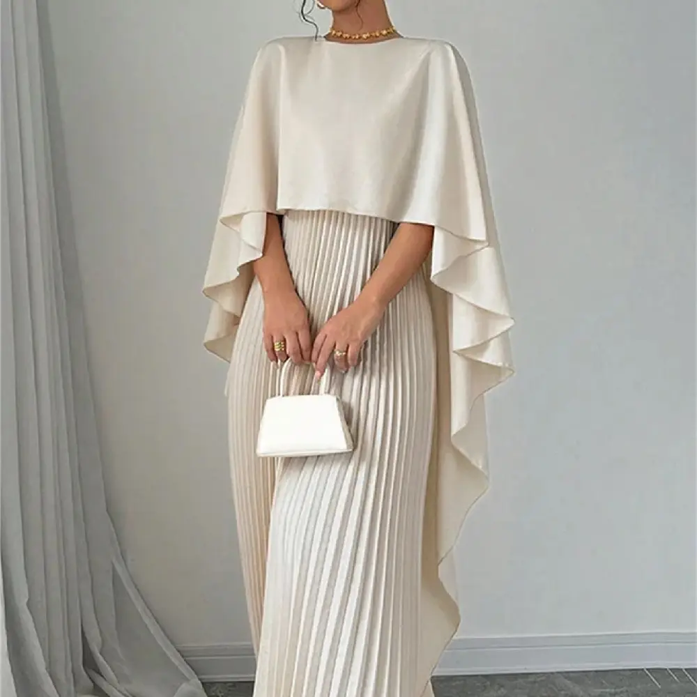 Women's Loose Batwing Sleeve Dress Fashion Casual Mid-Length Summer