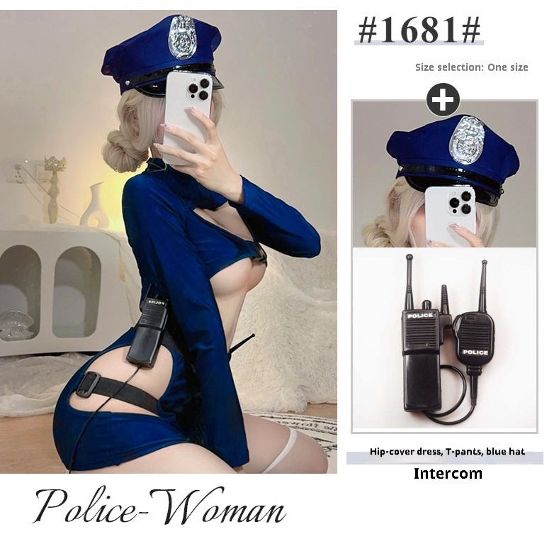 Sexy Women's Uniform Super Spicy Pure Want To Wrap Hip Tight Dress 12