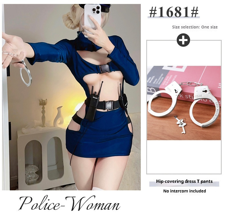 Sexy Women's Uniform Super Spicy Pure Want To Wrap Hip Tight Dress 8