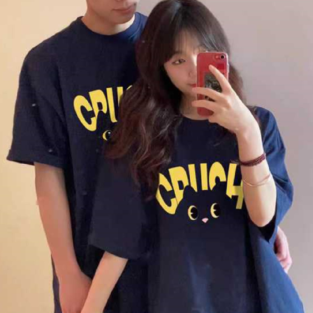 Pure Cotton Couple Wear Short Sleeve Advanced