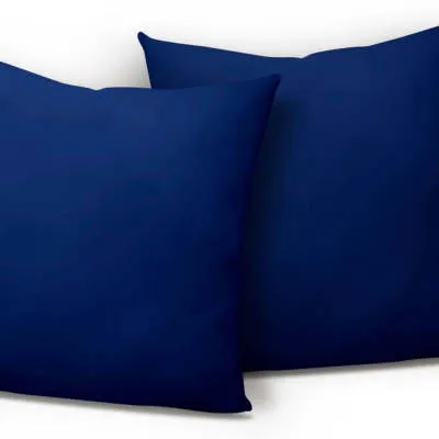 Nordic solid velvet sofa pillow - Blue 2Pcs