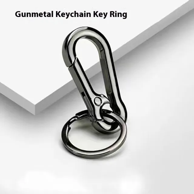Alloy Metal Schoolbag Belt Car Key Ring Gun Black - Shop at LoveMi