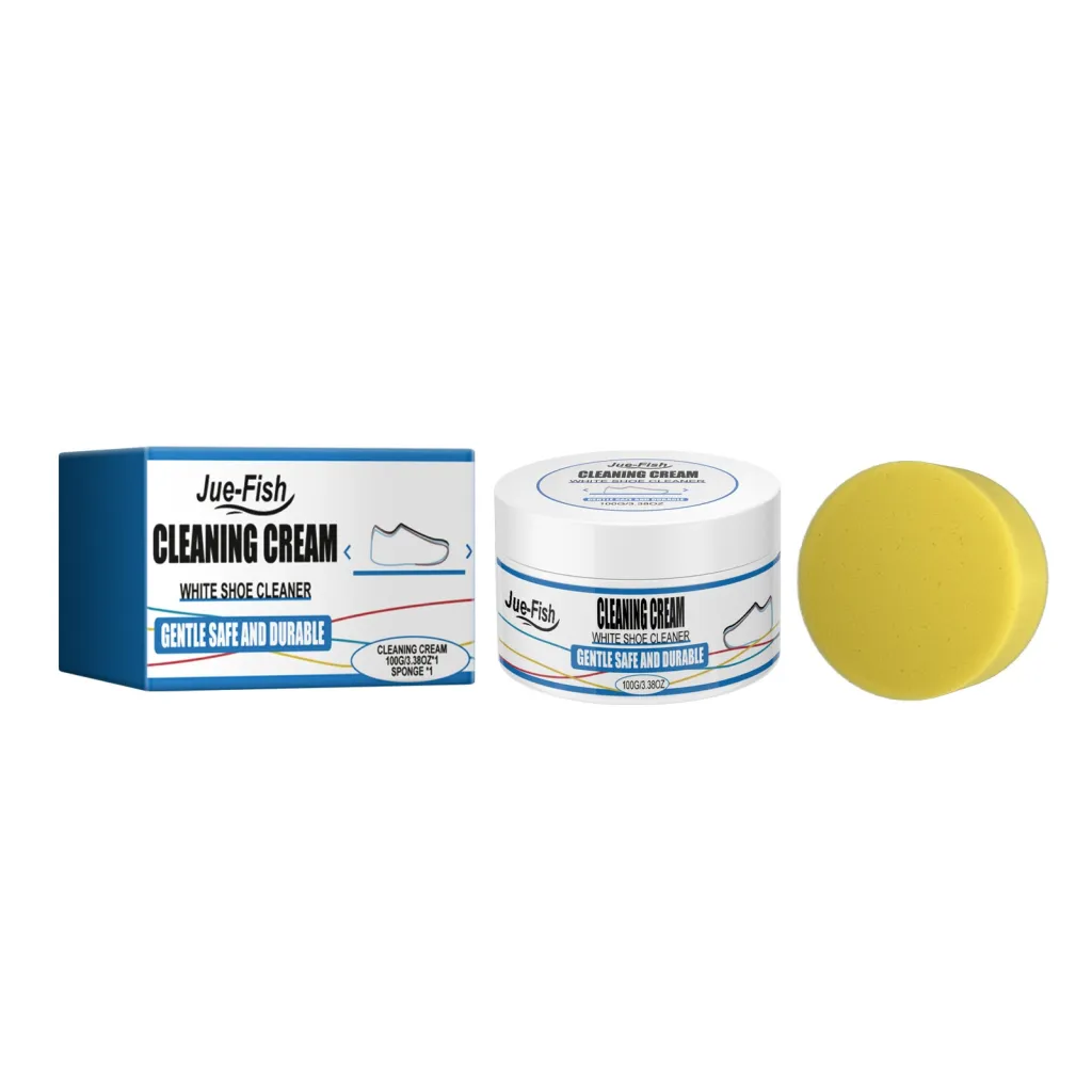 Multifunctional Anti-yellow Cleaner White Shoes Stain Removal - 100G Cleaning Cream Sponge
