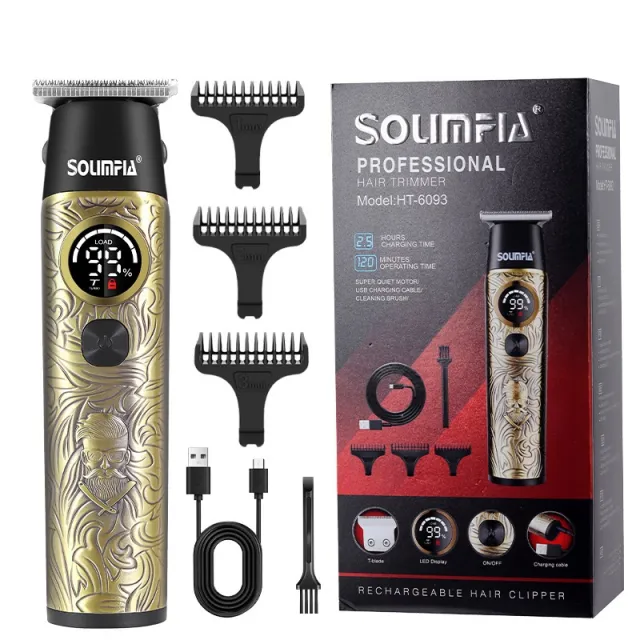 Digital Display Metal Hair Clipper For Hair Salon Carving Scissors Standard - Shop at LoveMi
