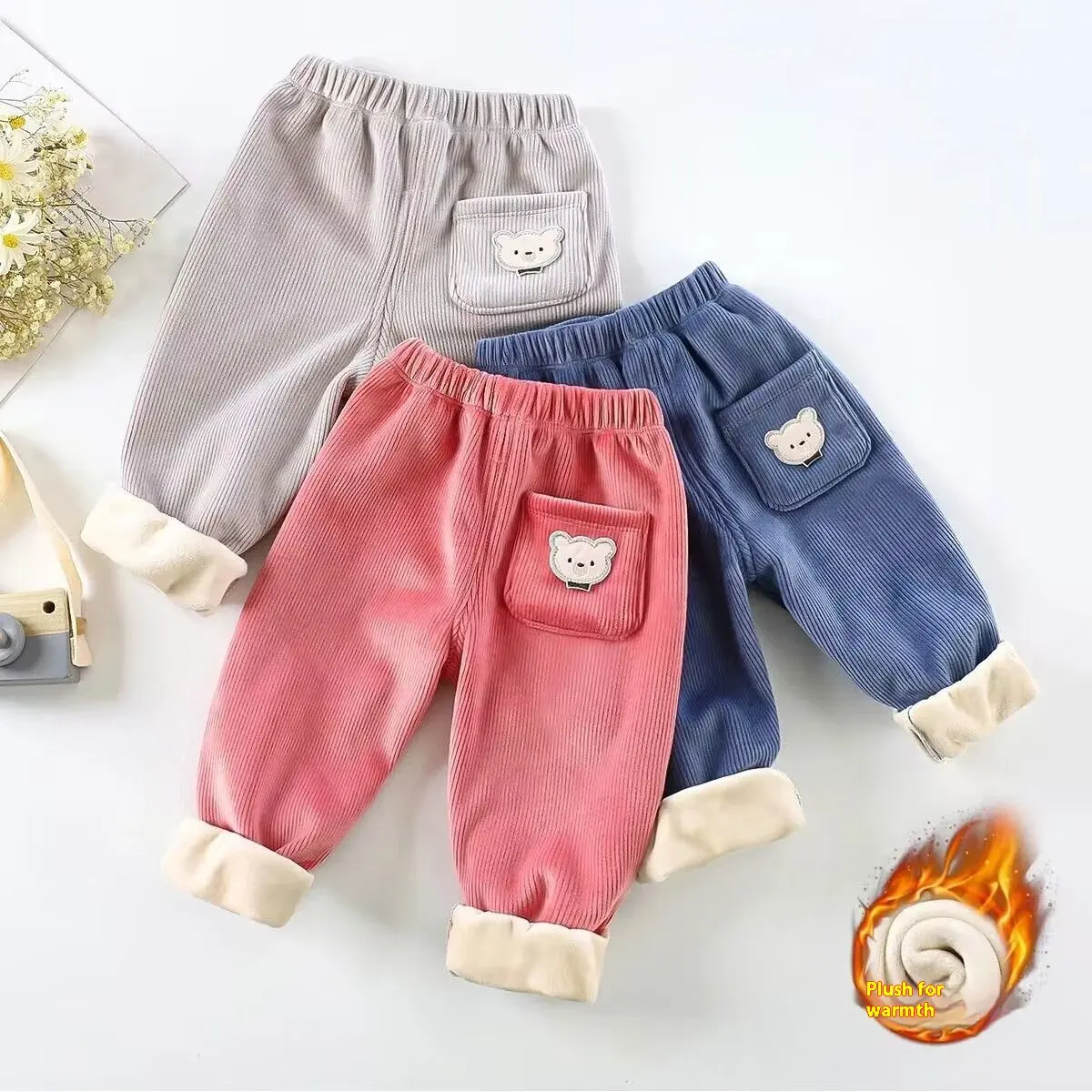 Fashion Corduroy Casual Pants Boys And Girls