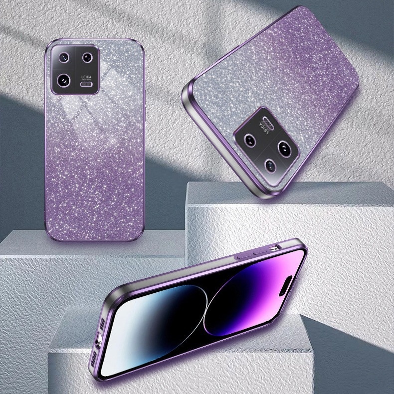 Gradient Glitter Suitable For Xiaomi 146D Electroplating Phone Case 13 Fine Holes - Image 3