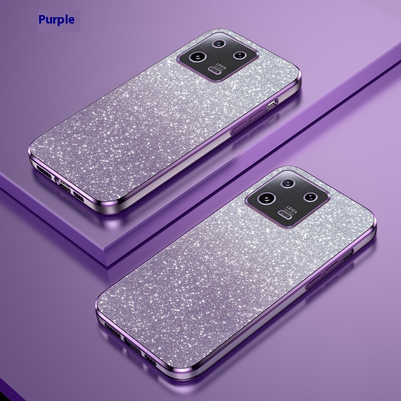 Gradient Glitter Suitable For Xiaomi 146D Electroplating Phone Case 13 Fine Holes - Image 2