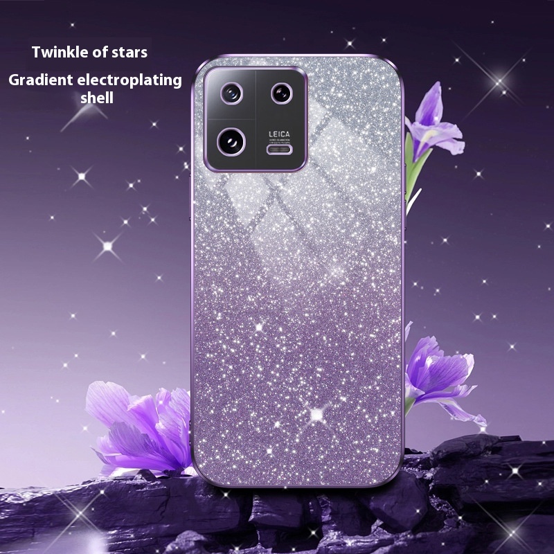Gradient Glitter Suitable For Xiaomi 146D Electroplating Phone Case 13 Fine Holes - Image 5