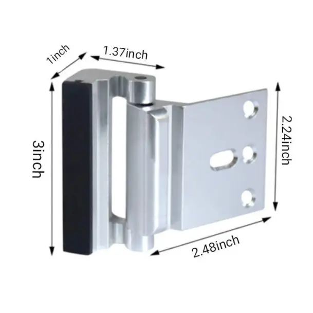 Child Safety Door Reinforced Lock With 3-inch Anti-theft Aluminum Alloy Hinge Latch