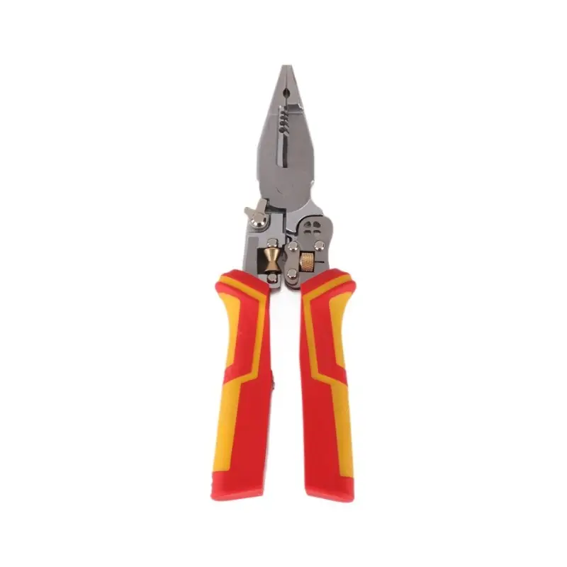 Alloy 8-in-1 Multi-function Electric Electrician Line Splitting Pliers