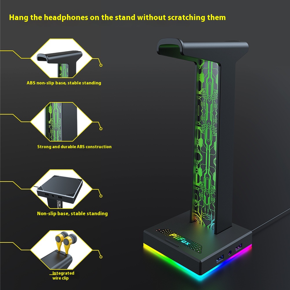 Head Wear Game Headphone Bracket Ambience Light