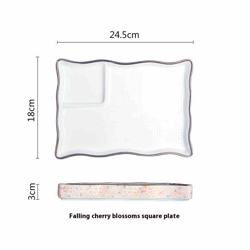 Ceramic Household National Style Vinegar Dish Plate