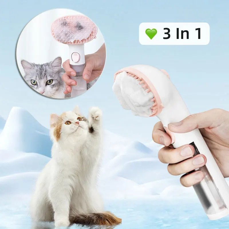 3 in 1 Pet Steam Brush Pet Cleaning Adjustable