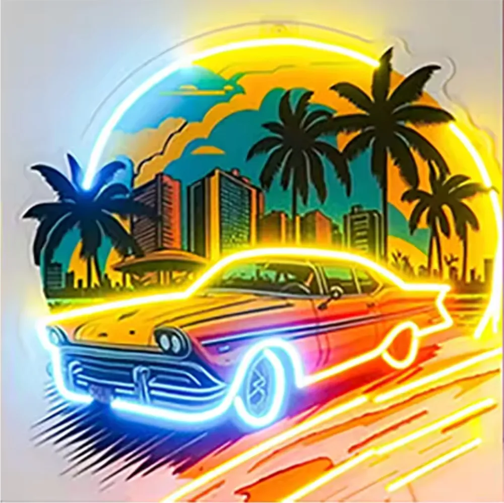 Neon Cartoon Interior Decoration