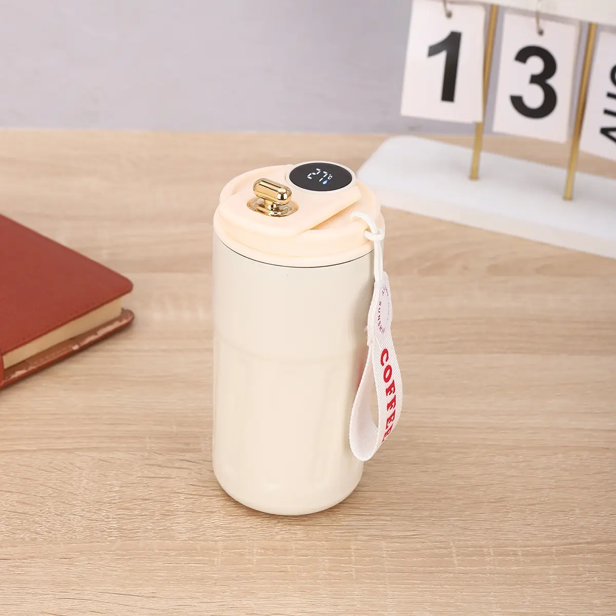 Smart Digital Thermal Bottle Portable Coffee Mug Stainless Steel Water Bottle