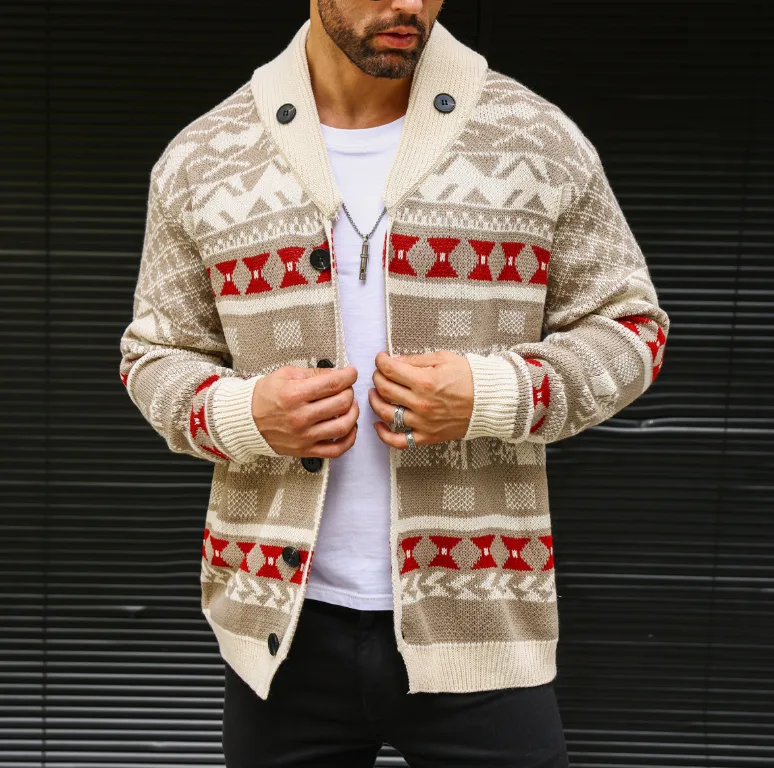Autumn Sweater Knitwear Coat for Men
