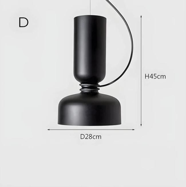 Modern Aluminum Double Light Source Retro Restaurant Decoration Chandelier - Image 21