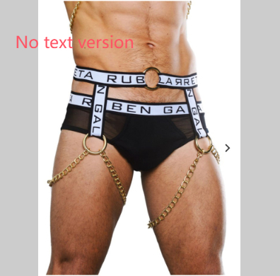 Metal Ring Solid Color Men's Elastic Shoulder Strap And Shoulder Strap Legbandno Text Version - Shop at LoveMi