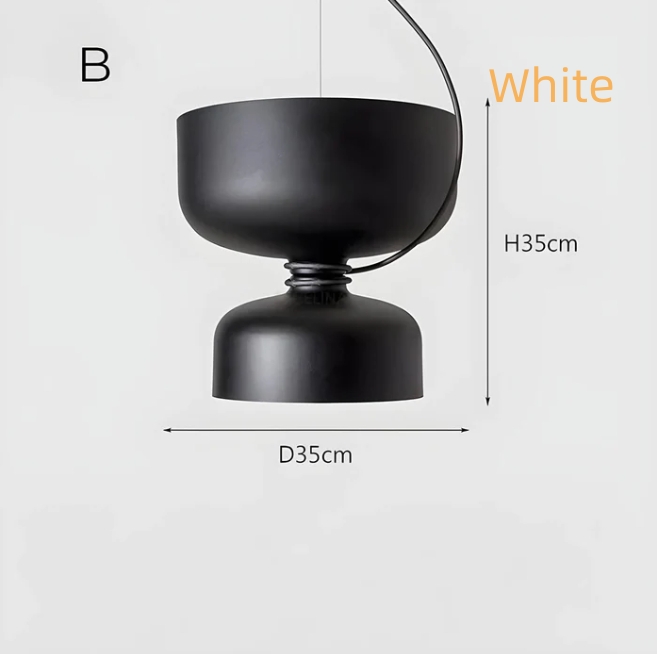 Modern Aluminum Double Light Source Retro Restaurant Decoration Chandelier - Image 3