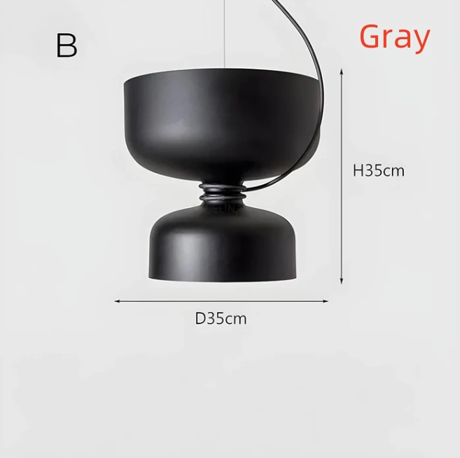 Modern Aluminum Double Light Source Retro Restaurant Decoration Chandelier - Image 6