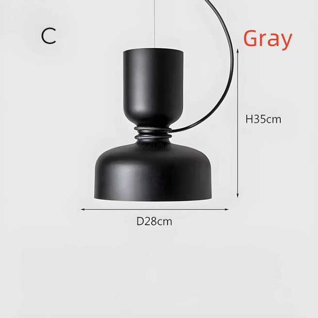 Modern Aluminum Double Light Source Retro Restaurant Decoration Chandelier - Image 9