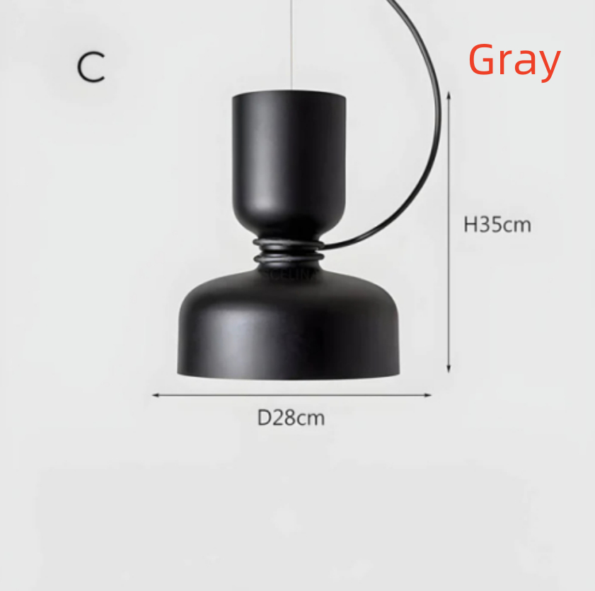 Modern Aluminum Double Light Source Retro Restaurant Decoration Chandelier - Image 5