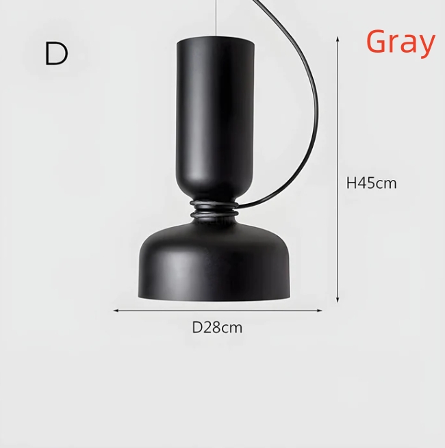 Modern Aluminum Double Light Source Retro Restaurant Decoration Chandelier - Image 22