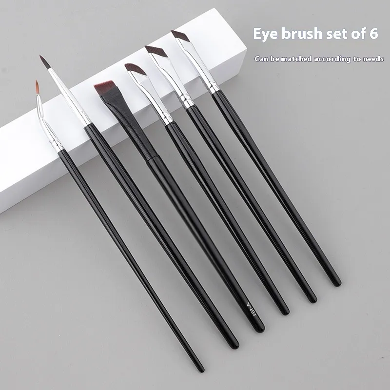 6 Eye Shadow Brush Suit Eye Details - Black 6Pcs