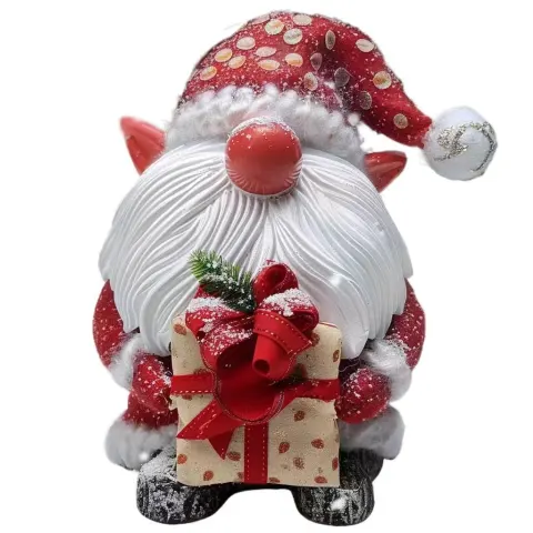 Christmas Green Fur Snowman Decoration Home Ornament