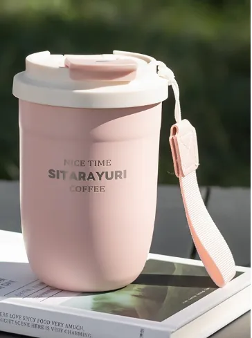 Large Capacity Stainless Steel Insulated Mug Portable Cold Insulation Tumbler Pink - Shop at LoveMi