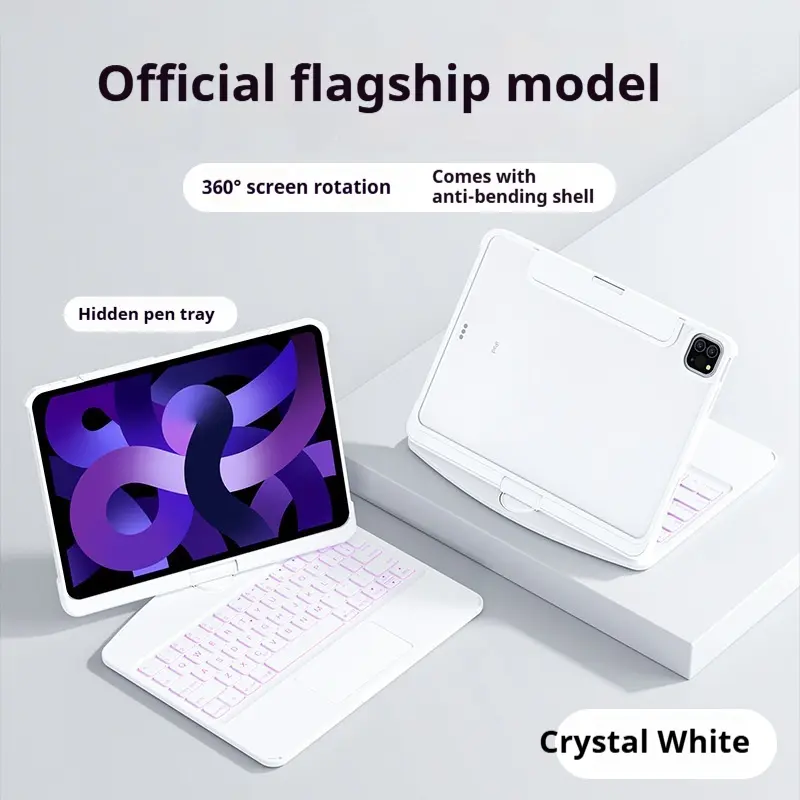 Transparent Rotating Keyboard For Air5 Protective Case Tablet PC
