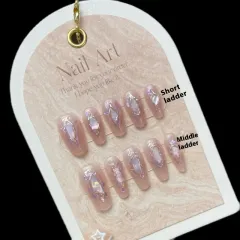 Personalised White Heavy Industry Handmade Wear Armor Mid-length Nail Patch - Extra Small Xs - View 1