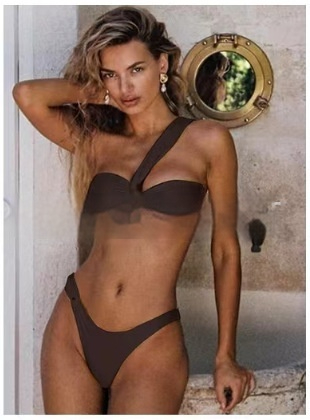 New 3-piece Lace-up Split Swimsuit