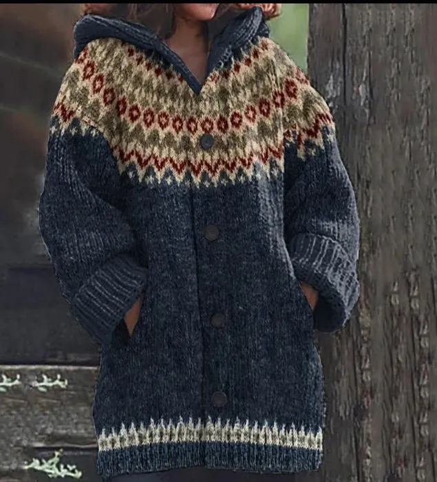 3D Printed Autumn Winter Coat Thickened Hooded Cardigan Sweater - Jlwttcfs555-X3Xl