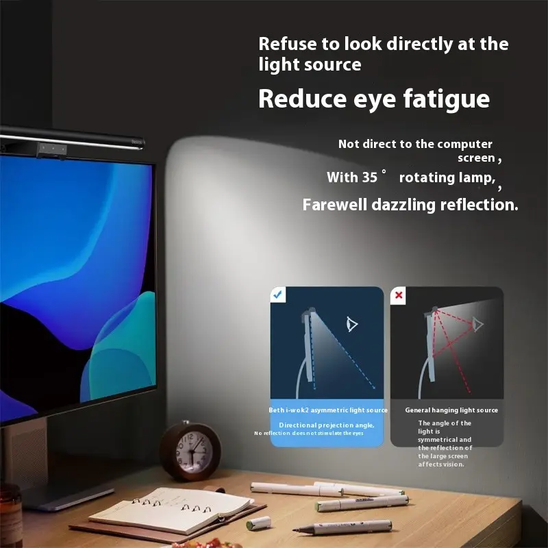 Touch Display Magnetic Screen Hanging Light