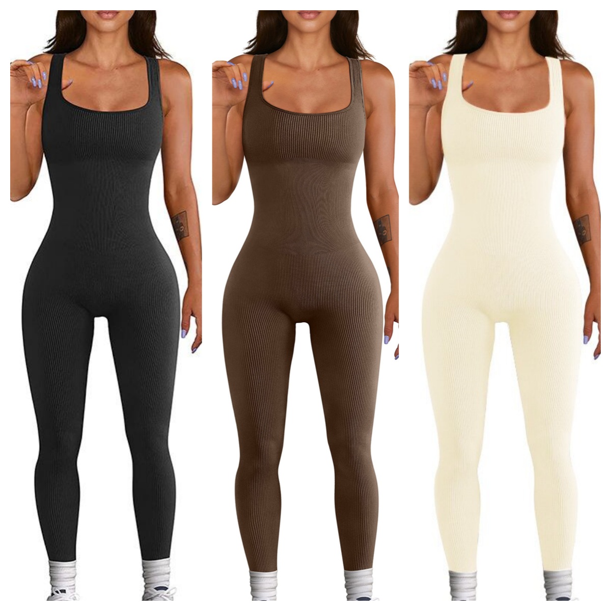 Women's Suspender Tank Top Tights - Picture 16 of 41