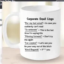 Black Letter Ceramic Mug Creative Cup
