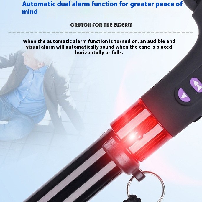 Collapsible Alpenstock Aluminum Alloy With Light