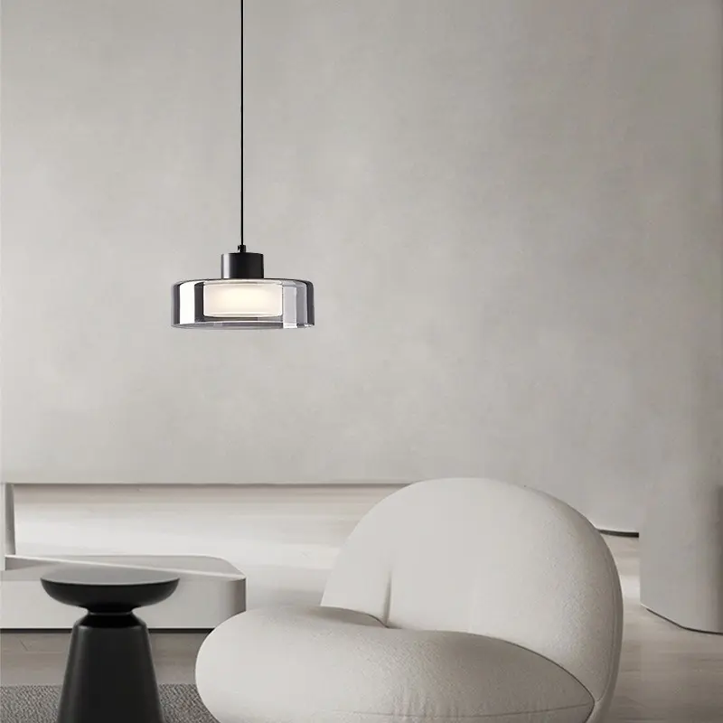 All-copper Bedroom Chandelier Simple Modern Glass