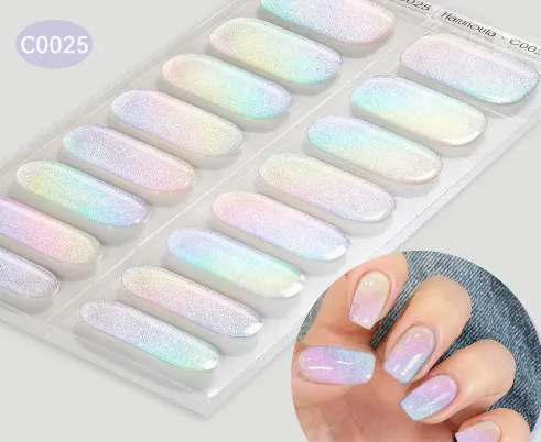 Nail Stickers UV Gel Nail Sticker Semi-curing - C0025