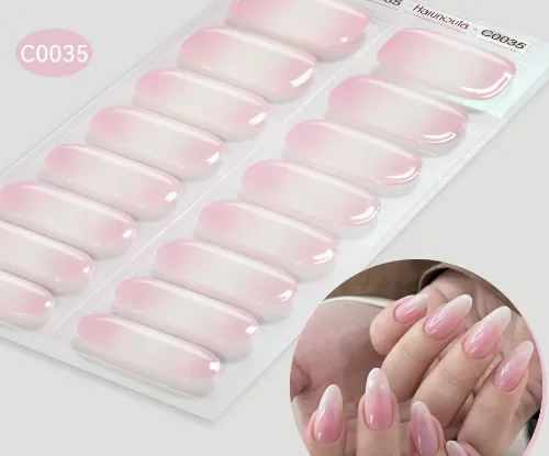 Nail Stickers UV Gel Nail Sticker Semi-curing - C0035