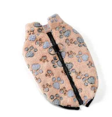 Autumn And Winter Warm Pet Clothes Flannel Jacket Brown - Shop at LoveMi