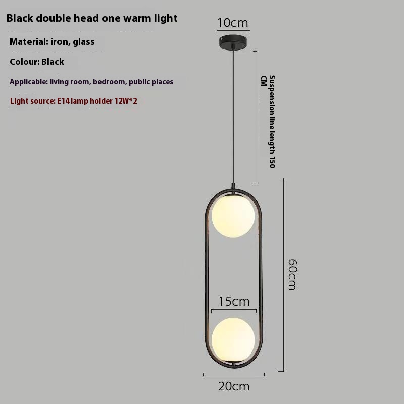 Bedroom Bedside Simple Innovative Decoration Small Droplight