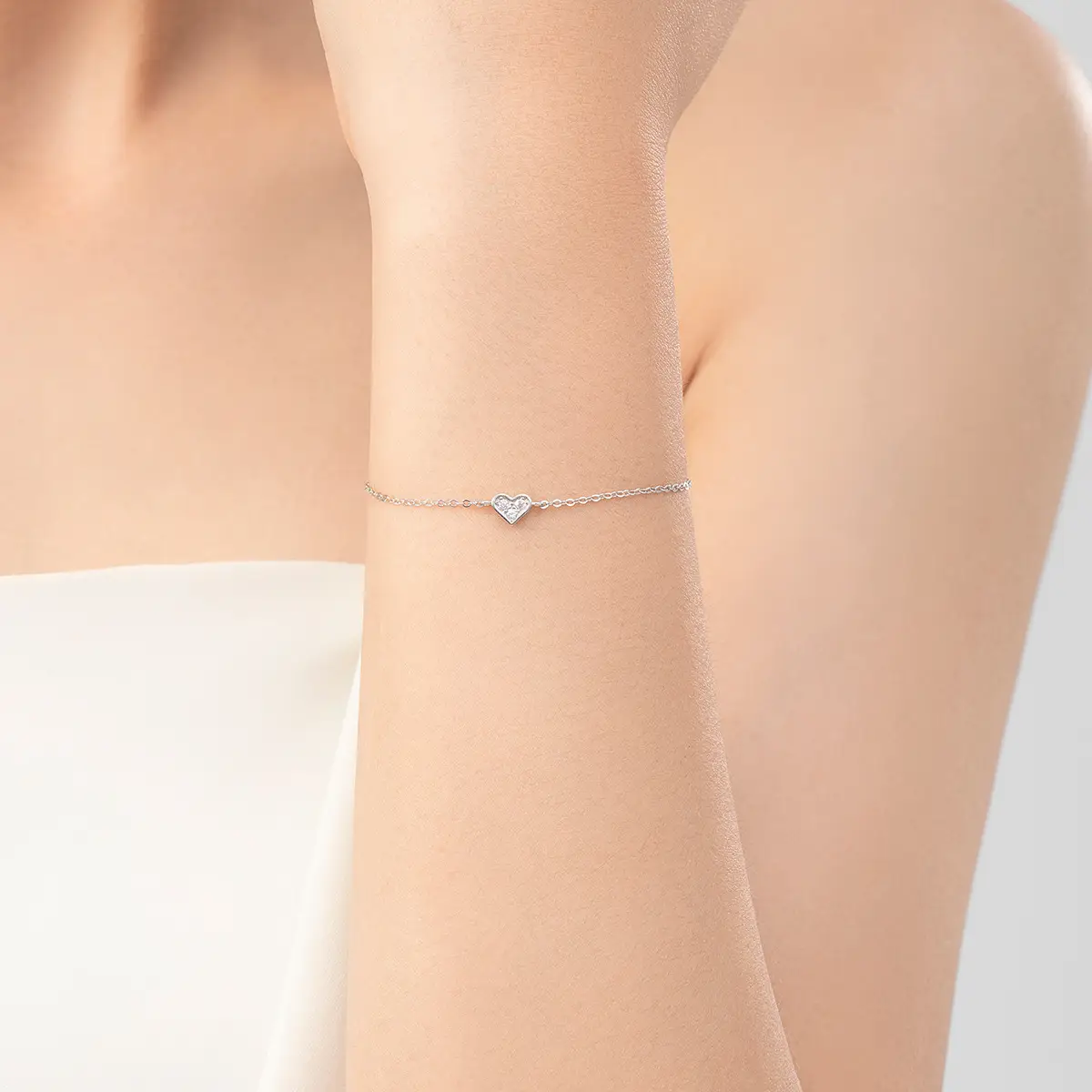 Women's Fashion All-match Heart-shaped Bracelet