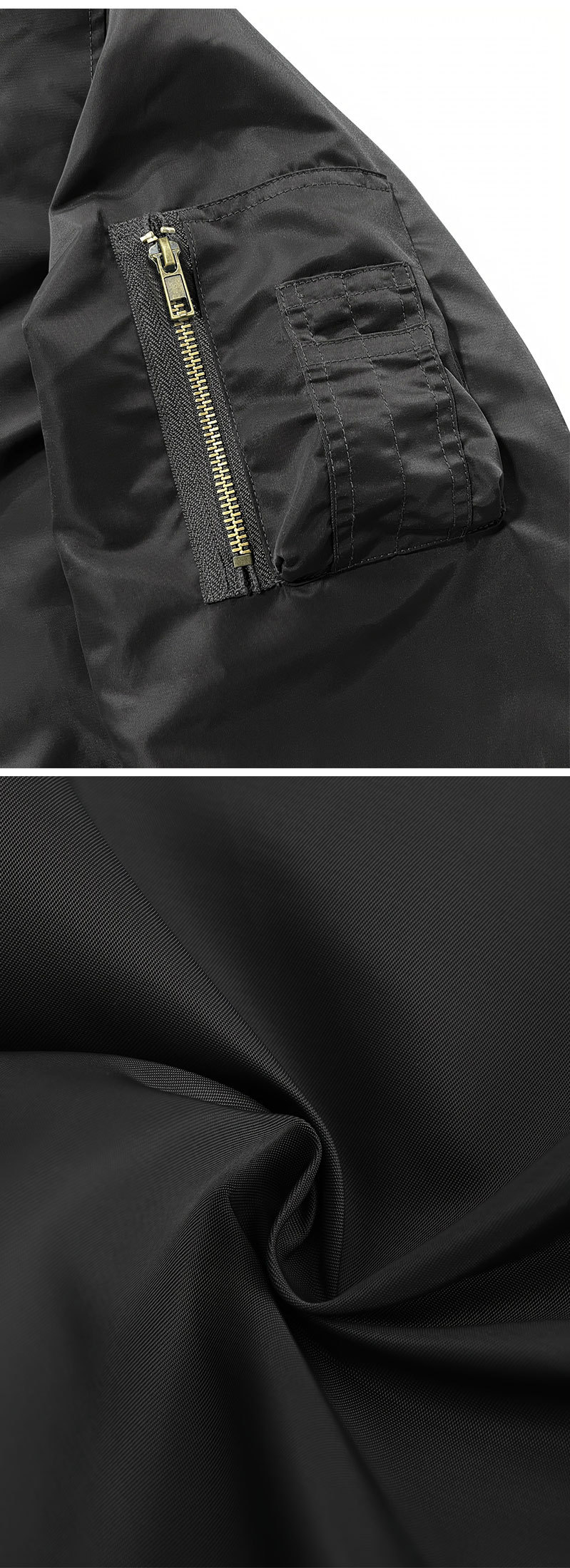 Pilot-Inspired Men's Baseball Jacket Army Green – Side Profile in Motion